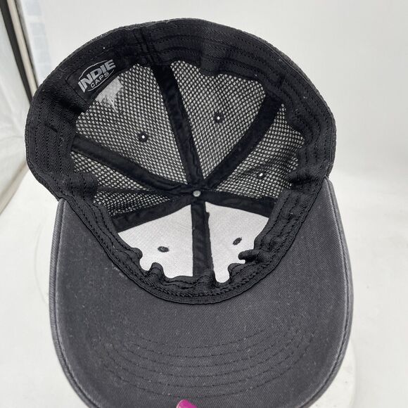Ewing Mens OSFA Hat Black Large Adjustable Baseball Cap By Indie Caps - Picture 7 of 8